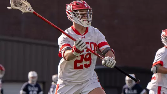 Trey Brown playing lacrosse