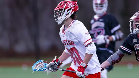 Mario Hemann playing lacrosse