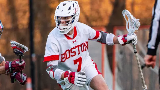 Miles Lipton playing lacrosse