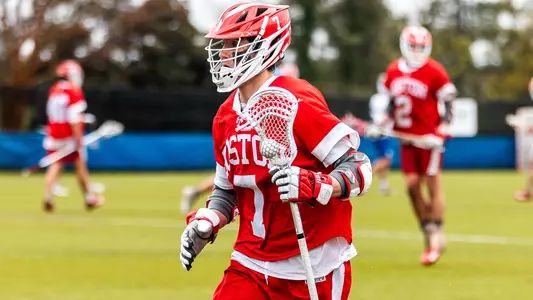 Miles Lipton playing lacrosse