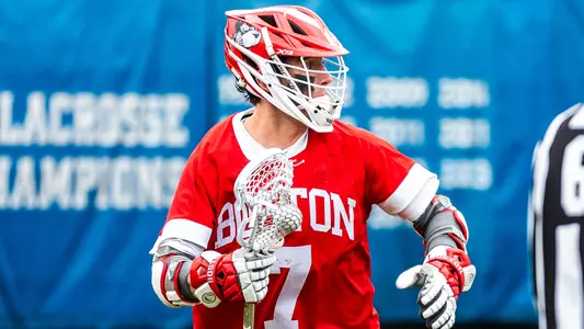 Miles Lipton playing lacrosse