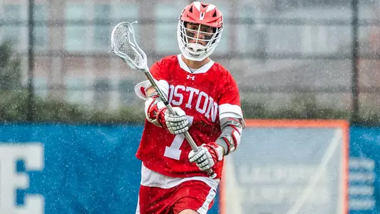 Miles Lipton playing lacrosse