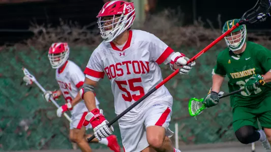 Roy Meyer playing lacrosse