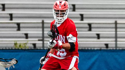 Roy Meyer playing lacrosse