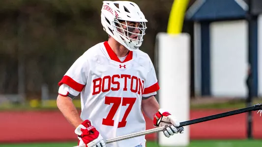 Patrick Morrison playing lacrosse