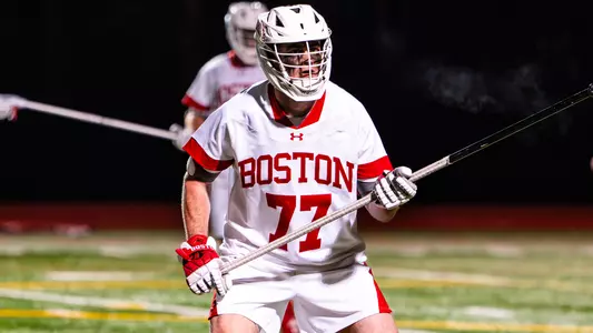 Patrick Morrison playing lacrosse