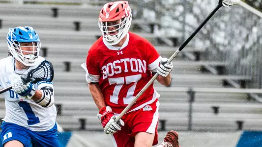 Patrick Morrison playing lacrosse