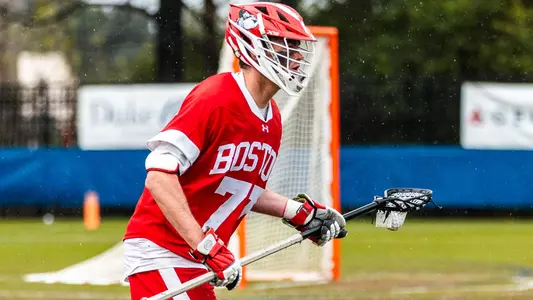 Patrick Morrison playing lacrosse