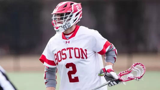 Thomas Niedringhaus playing lacrosse