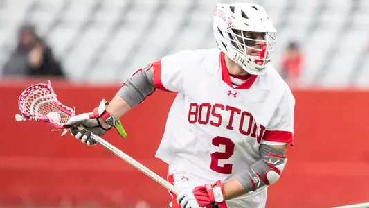 Thomas Niedringhaus playing lacrosse