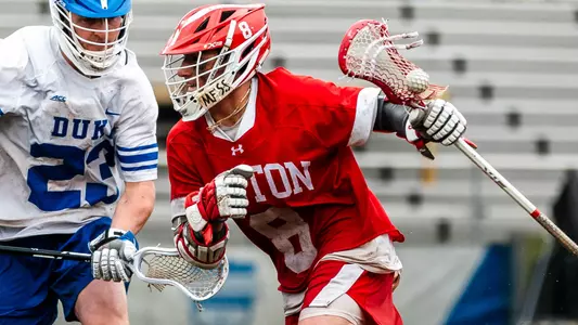 Louis Perfetto playing lacrosse