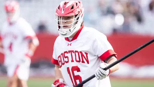 Donald Varnerin playing lacrosse