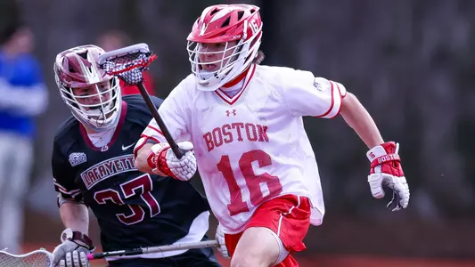 Donald Varnerin playing lacrosse