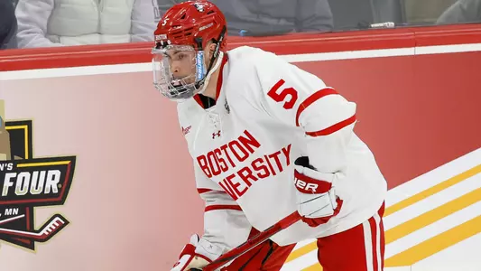 Tom Willander playing hockey