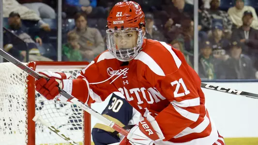 Devin Kaplan playing hockey