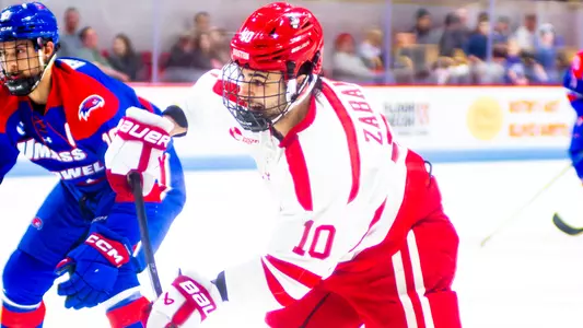 Nick Zabaneh playing hockey
