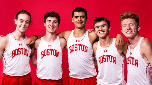 Men's Cross Country freshmen at media day