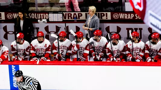 Women's Ice Hockey Bench during Exhibition