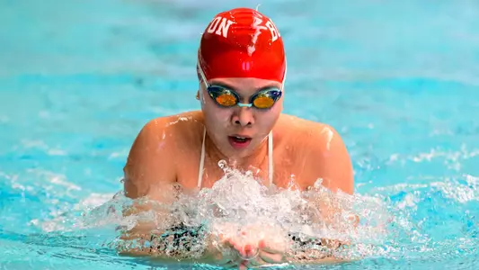 Stephanie Liu breaststroke vs. Holy Cross