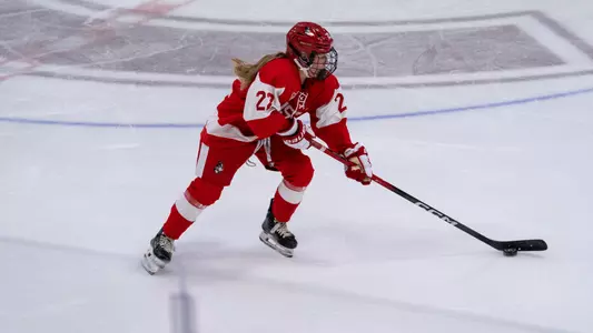 Lexie Bertelsen playing hockey