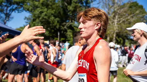 James American Horse High Fiving After a Meet