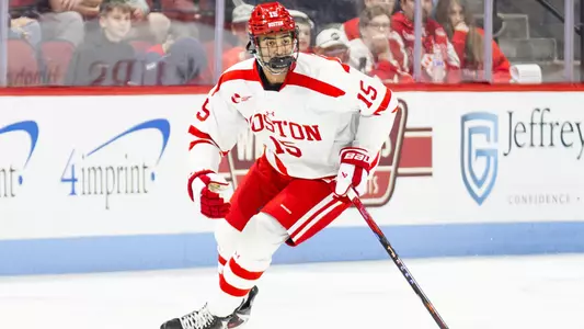 Carter Amico playing hockey