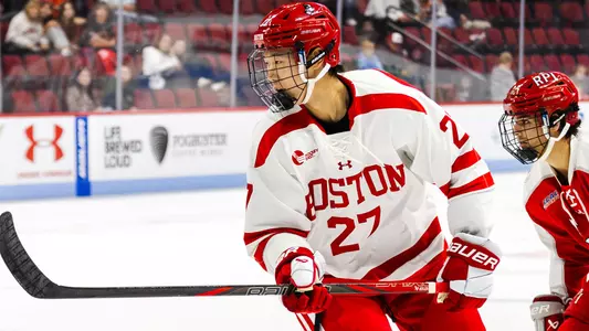 Kyle Kim playing hockey