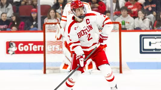 Gavin McCarthy playing hockey