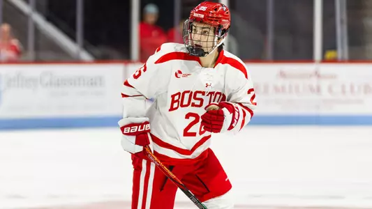 John McNelis playing hockey