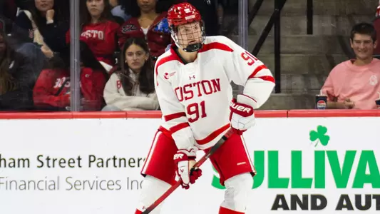 Charlie Trethewey playing hockey
