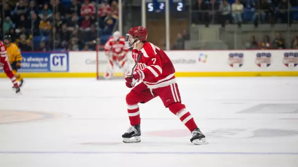 Nick Roukounakis Skating against Quinnipiac