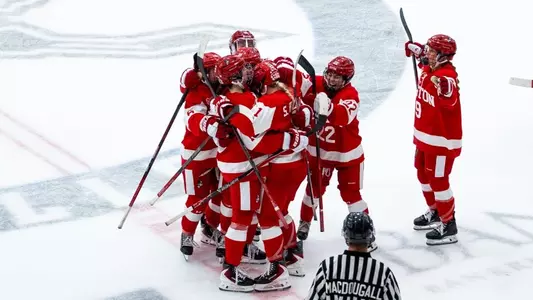 BU celebrates shootout win at Providence