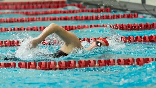 Photo of BU Women's Swimming in the FitRec Competition Pool