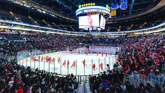 Wide Shot of TD Garden at women's beanpot