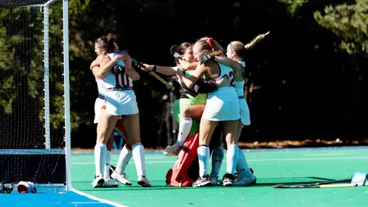 Field Hockey Celebrating after Beating American