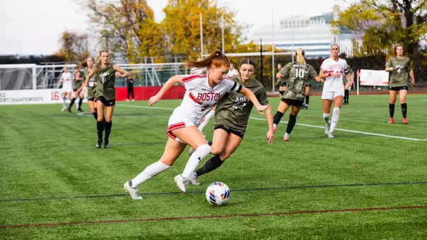 Margy Porta Dribbling Against Army West Point