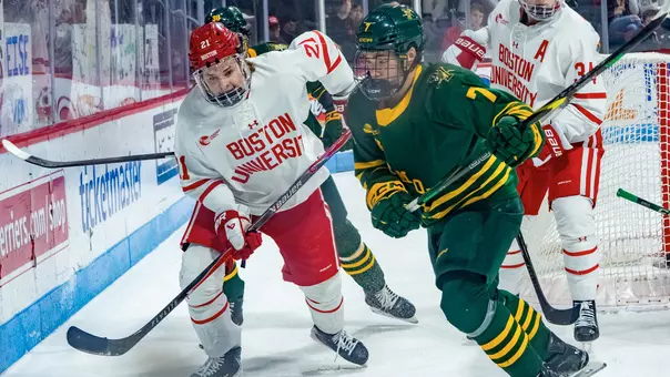 Ryder Ritchie skating against Vermont