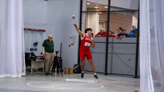 Luke Riordan Doing Shot Put