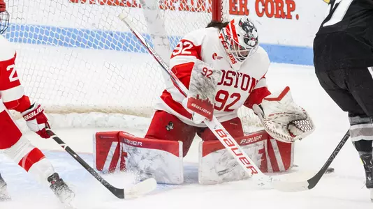 Mari Pietersen in goal