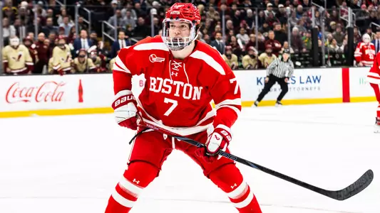 Nick Roukounakis playing hockey