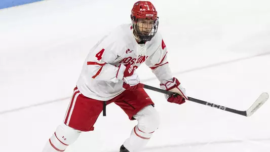 Jack Hughes playing hockey