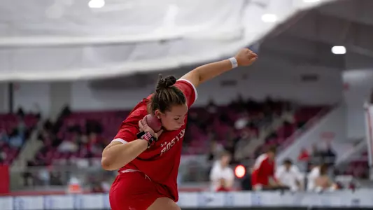 Madison Sorrell Doing Shot Put
