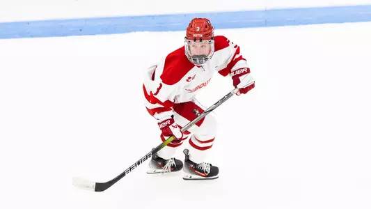 Liv Haag playing hockey