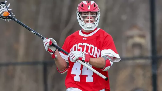 Connor Kehm playing lacrosse