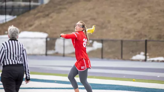 Leah Hodgins Playing Lacrosse