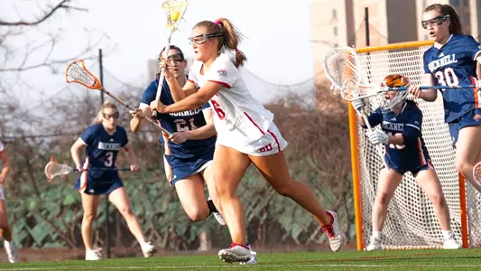 Izabella Amonte controls the ball vs. Bucknell