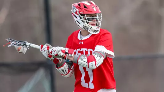 Timothy Shannehan playing lacrosse