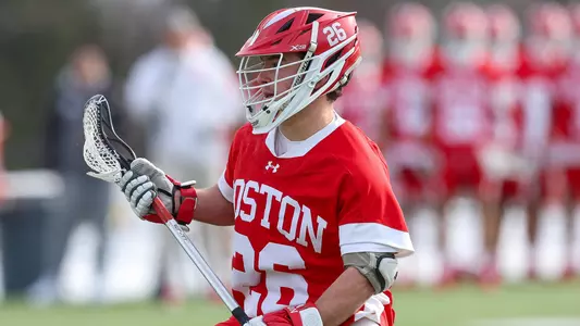 Matthew Fritz playing lacrosse