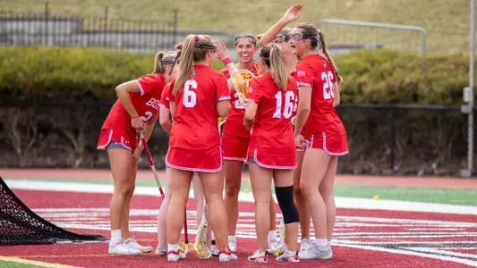 WLAX Goal Celebration at Lafayette