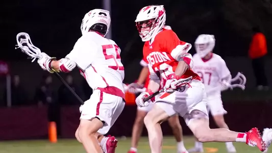 Jackson Matthews defending against a Harvard player